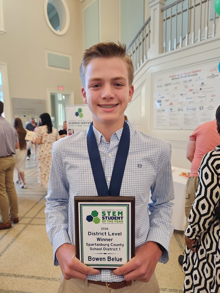 LMS and Spartanburg One Finalists for STEM Student of the Year