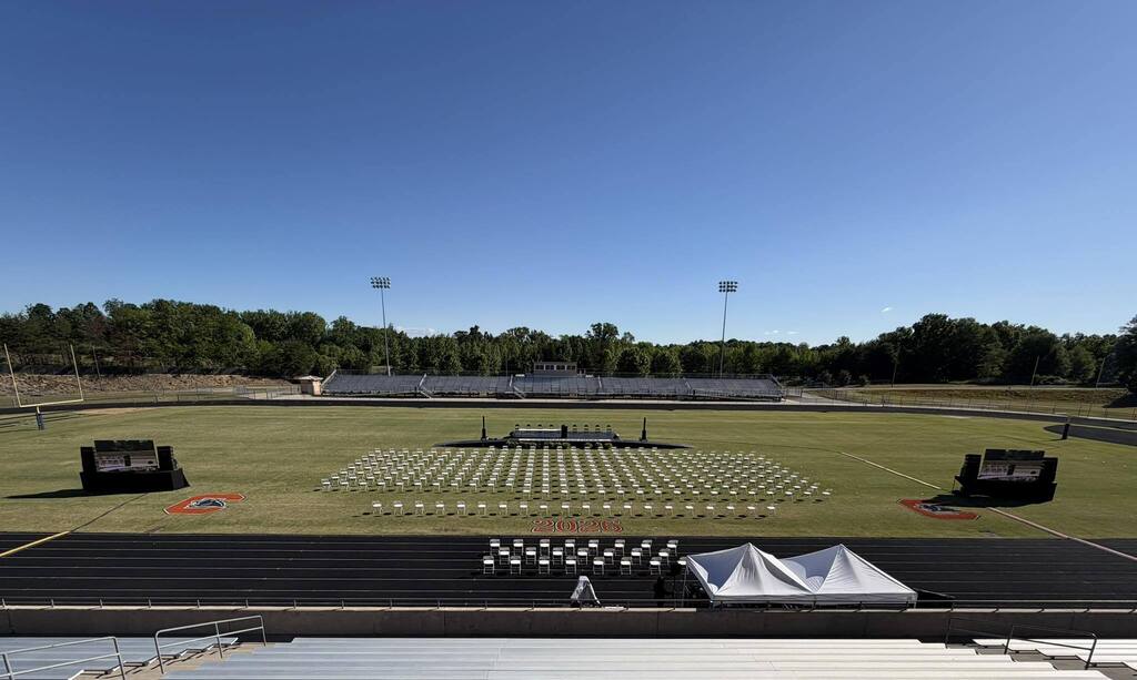 Chapman High School Graduation Stage