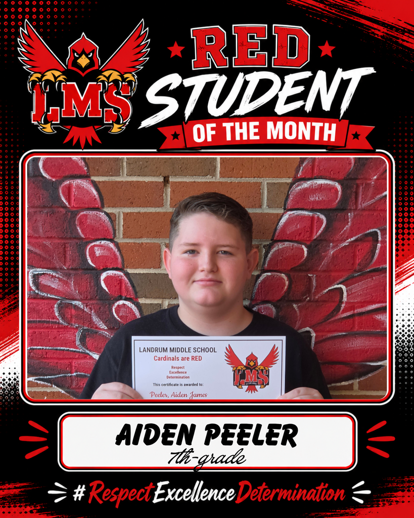 LMS RED Student of the Month