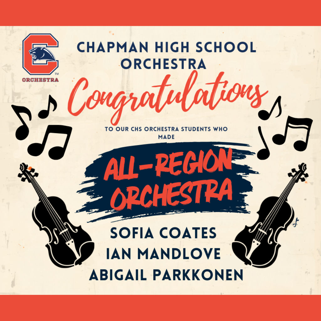 Congratulations All-Region Orchestra