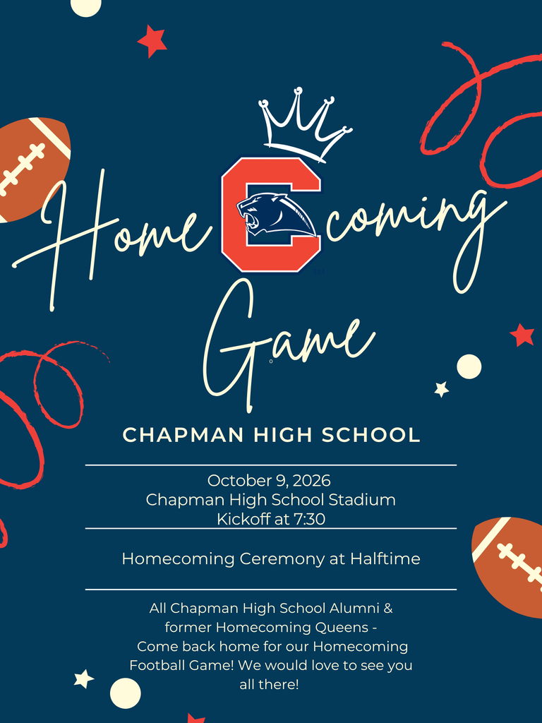 Homecoming Game October 9th