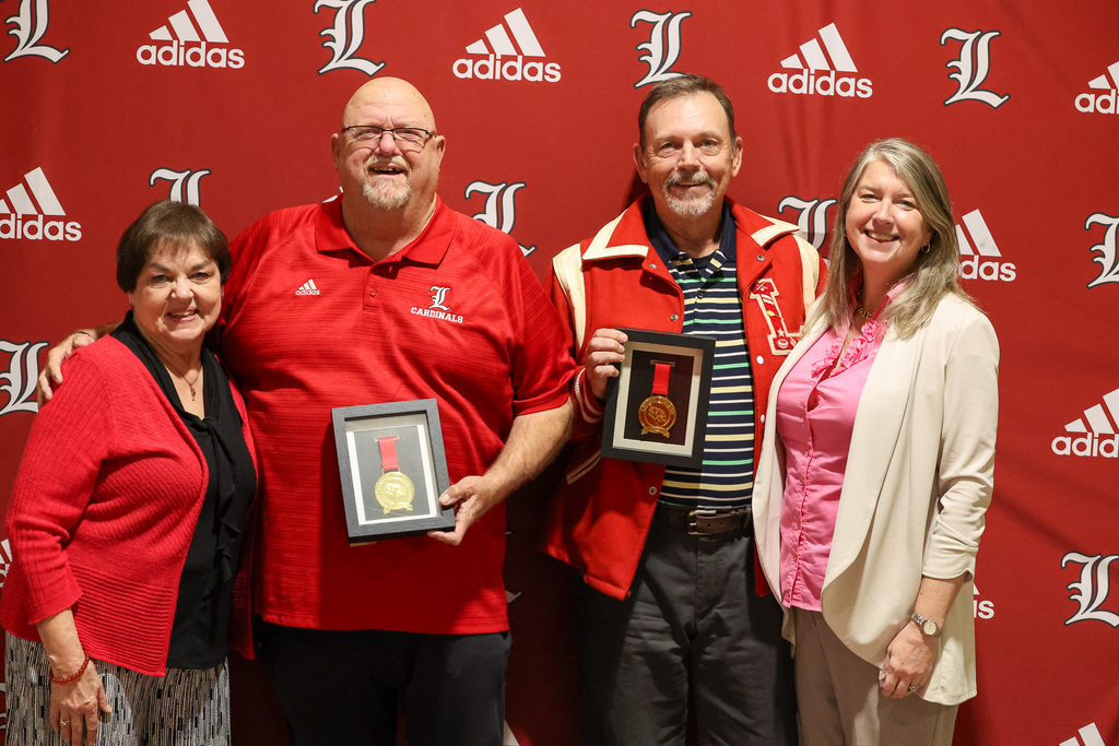 inductee and family