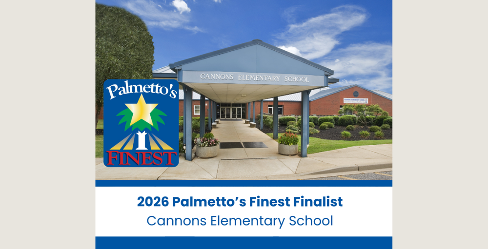 Cannons Elementary School Selected as Palmetto's Finest Finalist