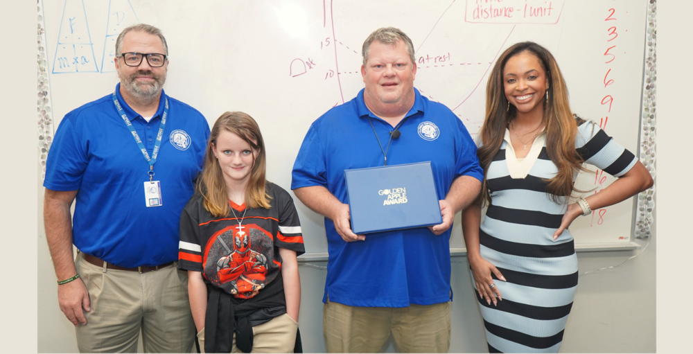 Mr. Mikell Carroll Earns WYFF News 4 Golden Apple Award