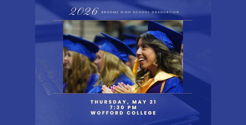 Broome High School Class of 2026 Graduates Thursday, May 21