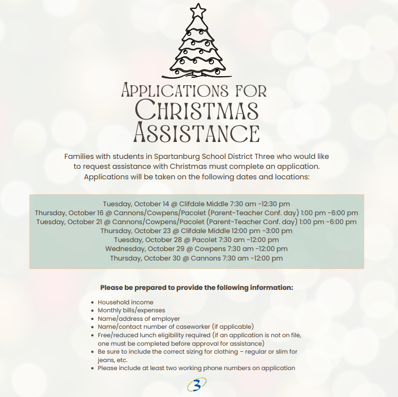  Christmas Assistance Information