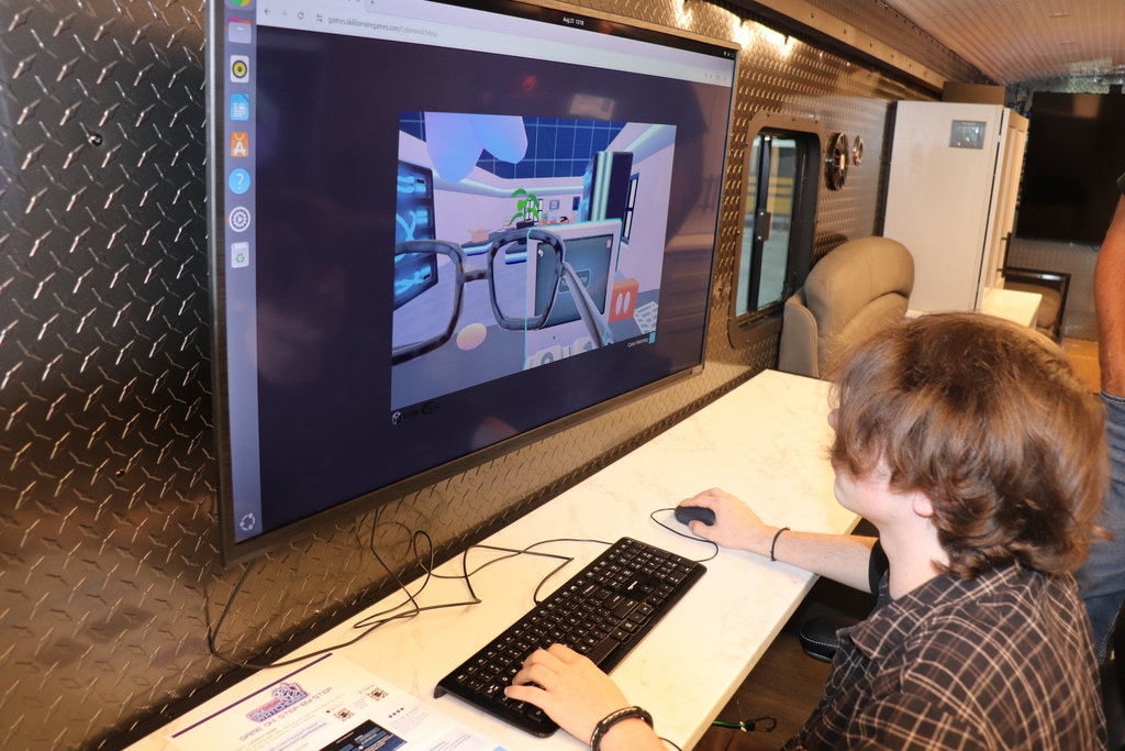 Pink Bus Cybersecurity Experience at DMTC