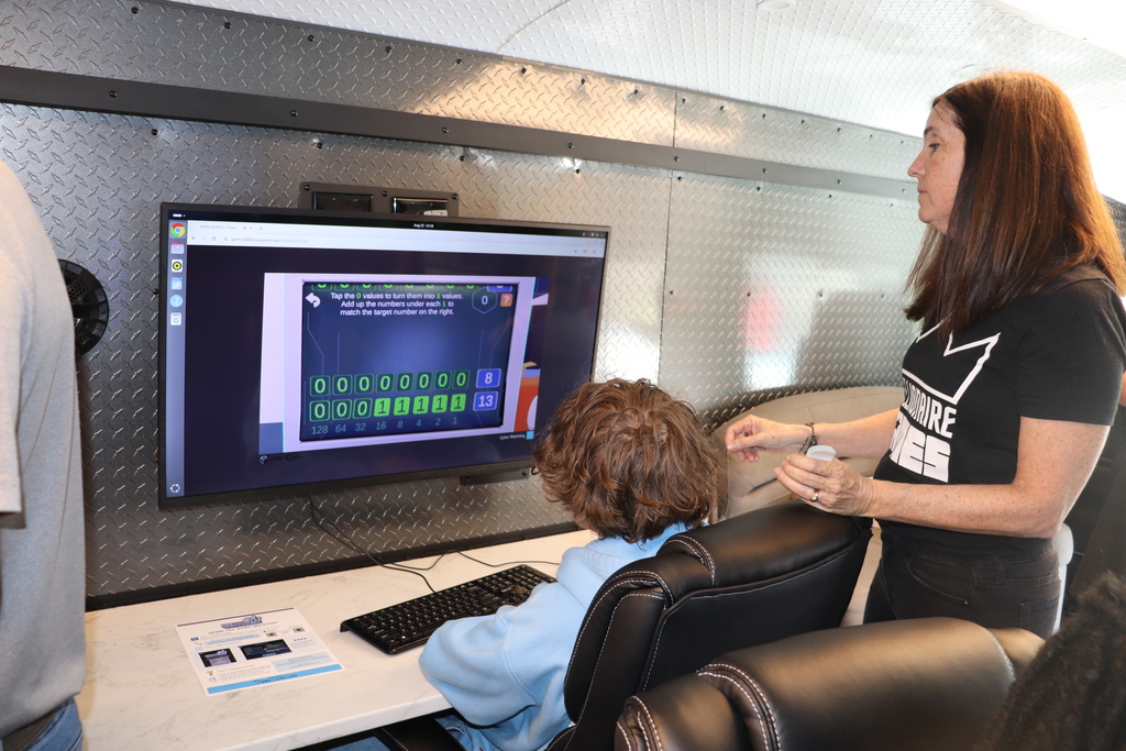 Pink Bus Cybersecurity Experience at DMTC 