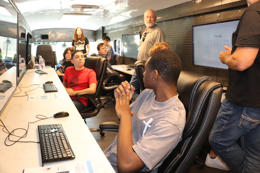 Pink Bus Cybersecurity Experience at DMTC