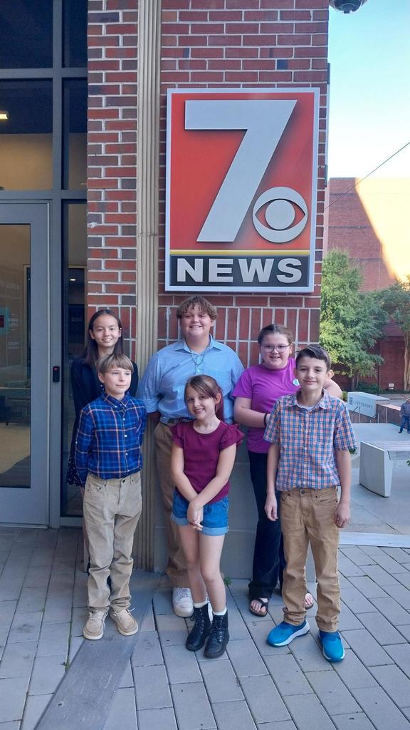 Cannons Elementary News Crew Visits WSPA 7 Your Carolina