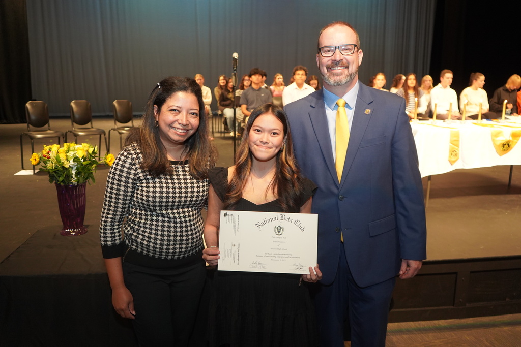 Broome High School Beta Club Induction