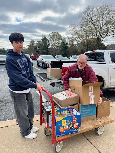 Broome High School students and staff donated nearly 3,000 canned goods to help D3 communities