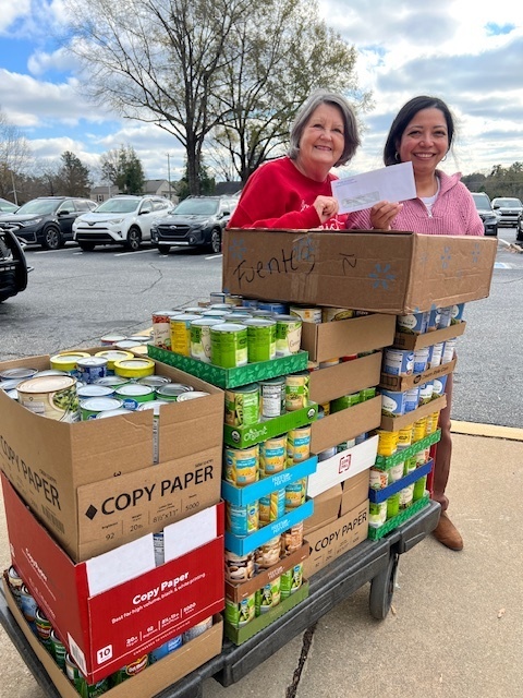 Broome High School students and staff donated nearly 3,000 canned goods to help D3 communities