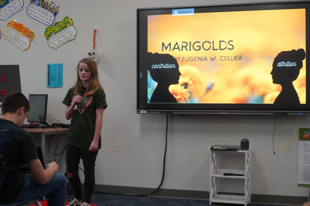 Miss McDowell's Clifdale Middle students presented TED Talks this week