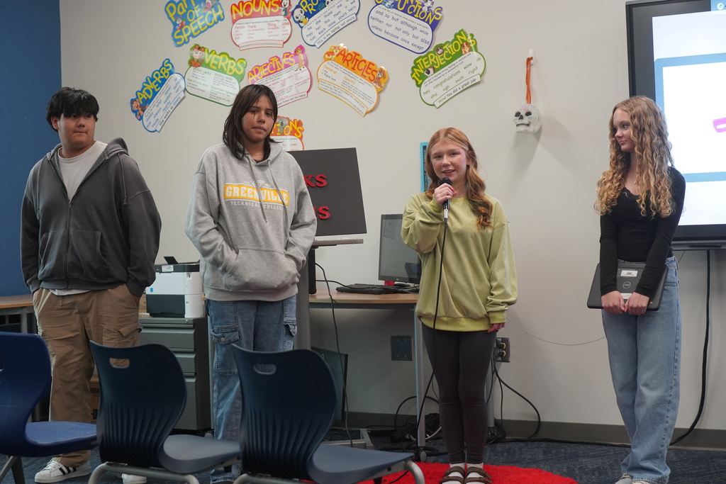 Miss McDowell's Clifdale Middle students presented TED Talks this week