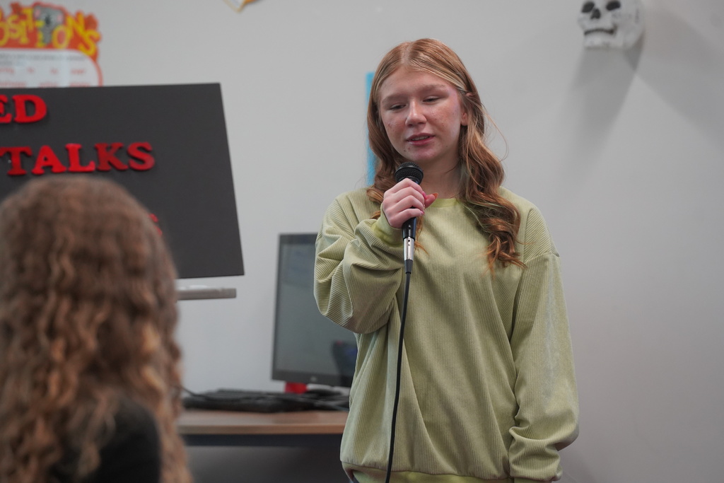Miss McDowell's Clifdale Middle students presented TED Talks this week