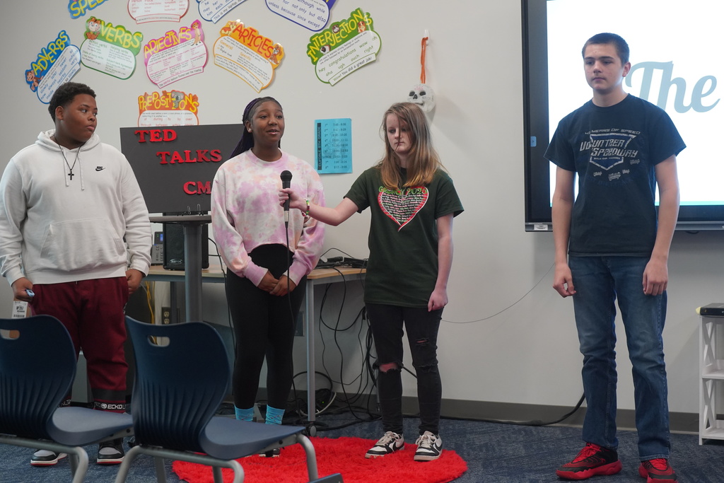 Miss McDowell's Clifdale Middle students presented TED Talks this week