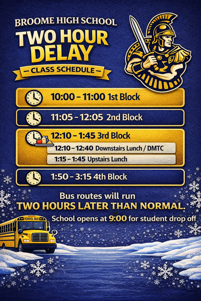 2hr delay schedule