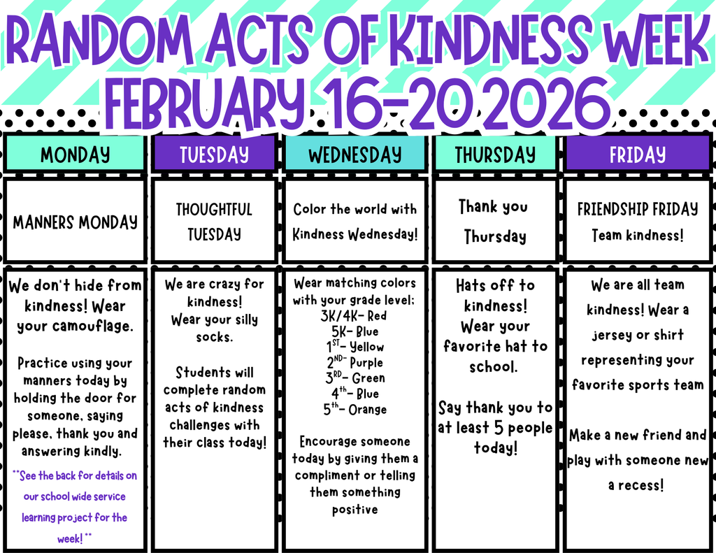 Random acts of kindness week