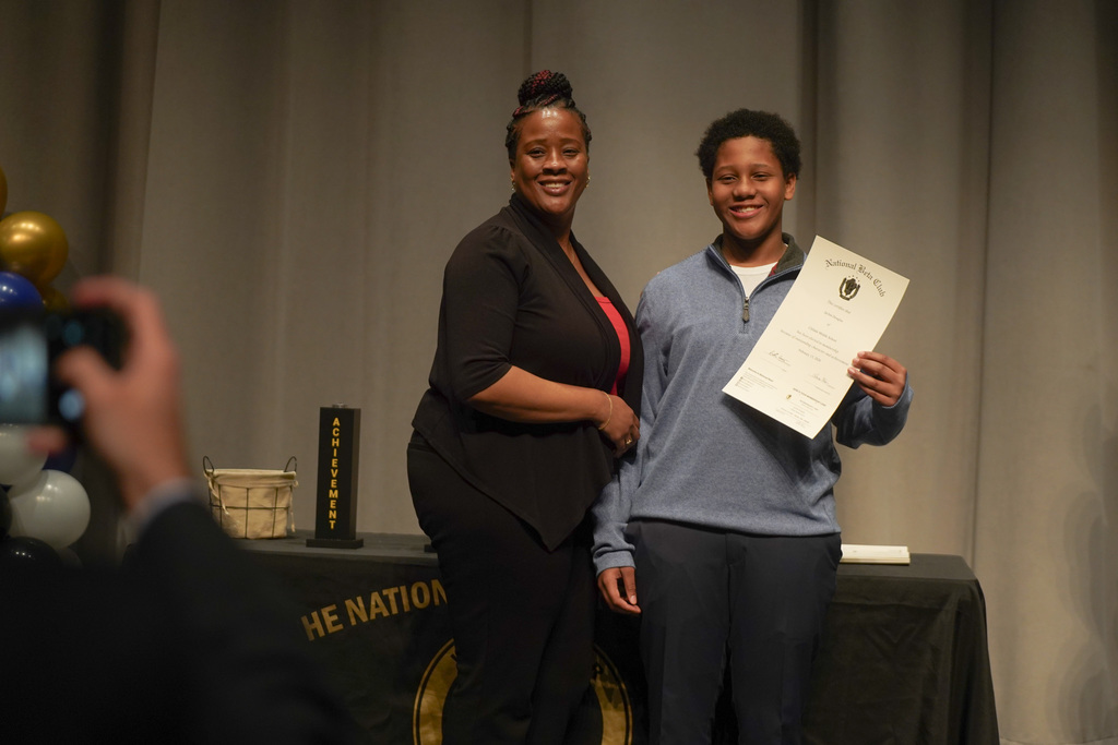 More than 70 students were inducted into Clifdale Middle School's Beta Club last night