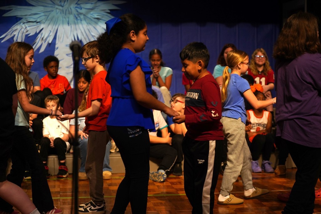 Cannons Elementary 4th-grade students performed Nothing Could Be Finer Than to Be in Carolina