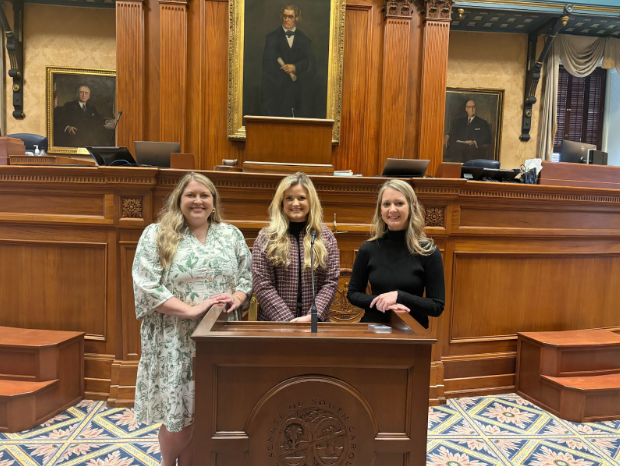 Palmetto State Teachers Association Hosted members of the District Three Teacher Forum recently at the State House