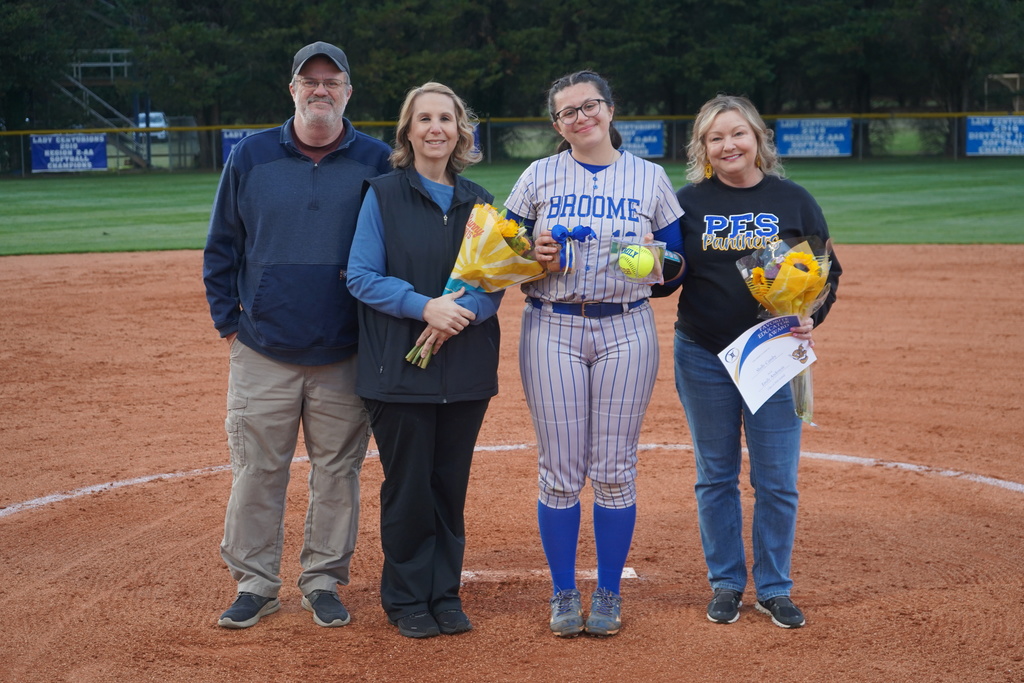 Broome High School Softball Senior Night 2026