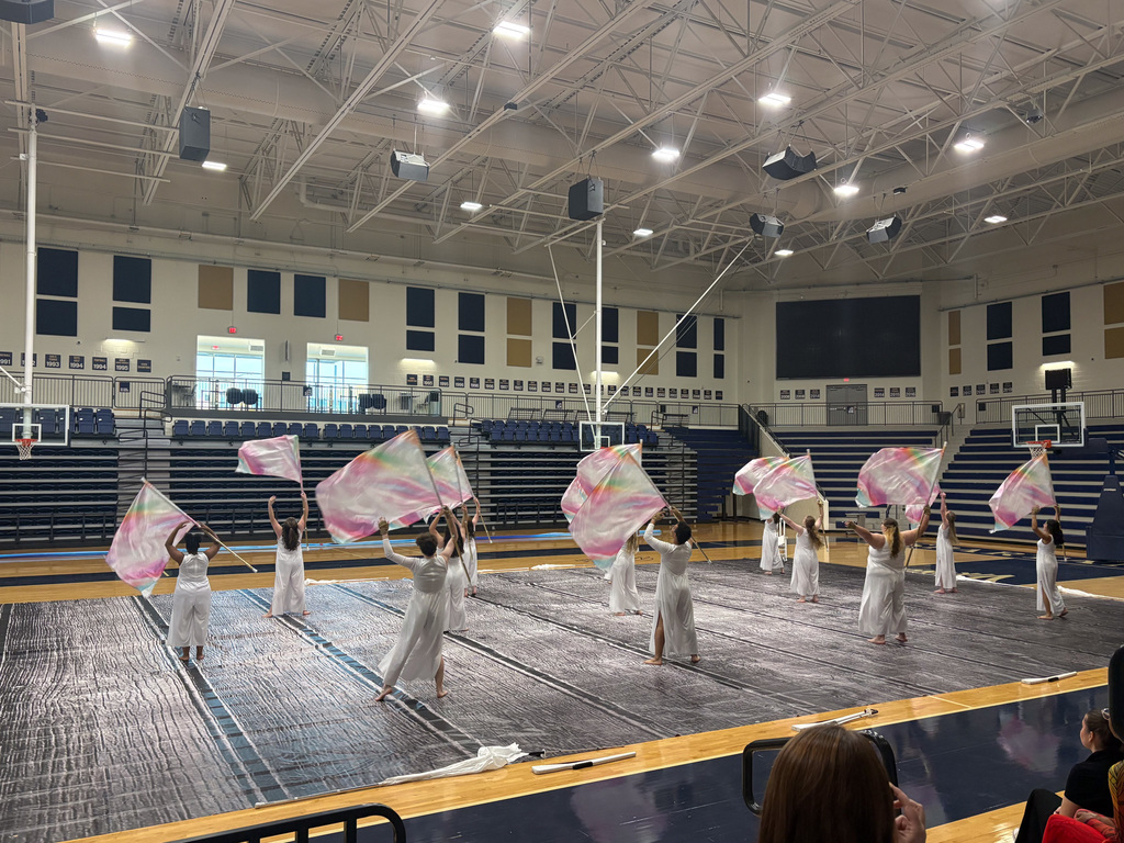 The Broome High School Winterguard did an incredible job during their showcase last night at Spartanburg High School! They travel to Winthrop tomorrow where they will compete for the 2026 Winterguard Championship. Let's go, Centurions!