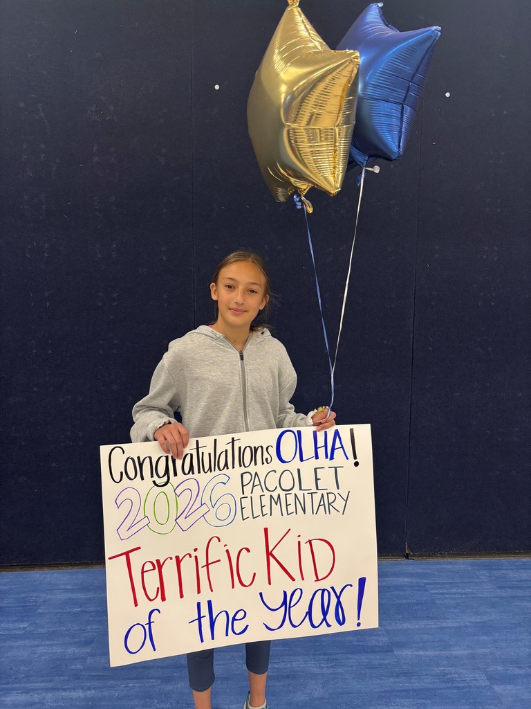 terrific kid of the year with sign