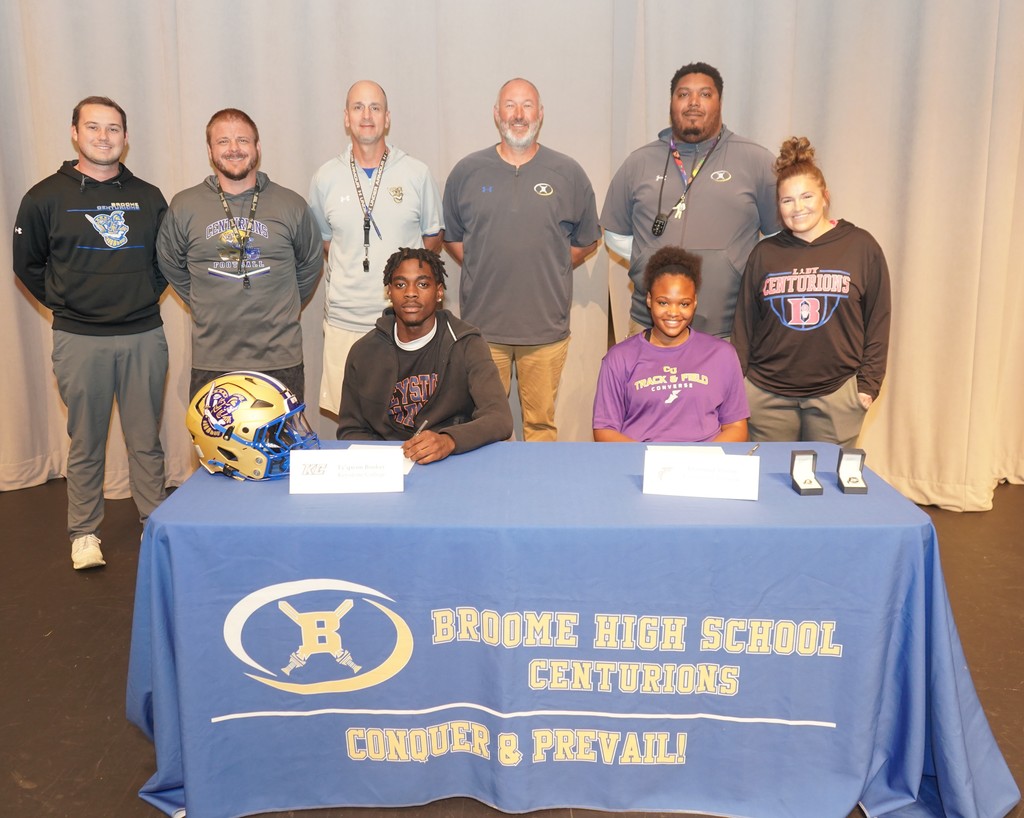 Broome High School Celebrated Diamond Martin and Ty'qwon Booker during its 2026 Spring Signing Day