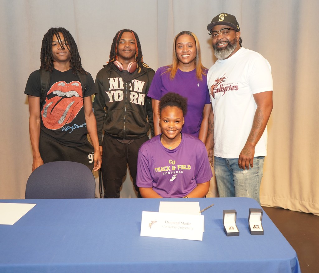 Broome High School Celebrated Diamond Martin and Ty'qwon Booker during its 2026 Spring Signing Day