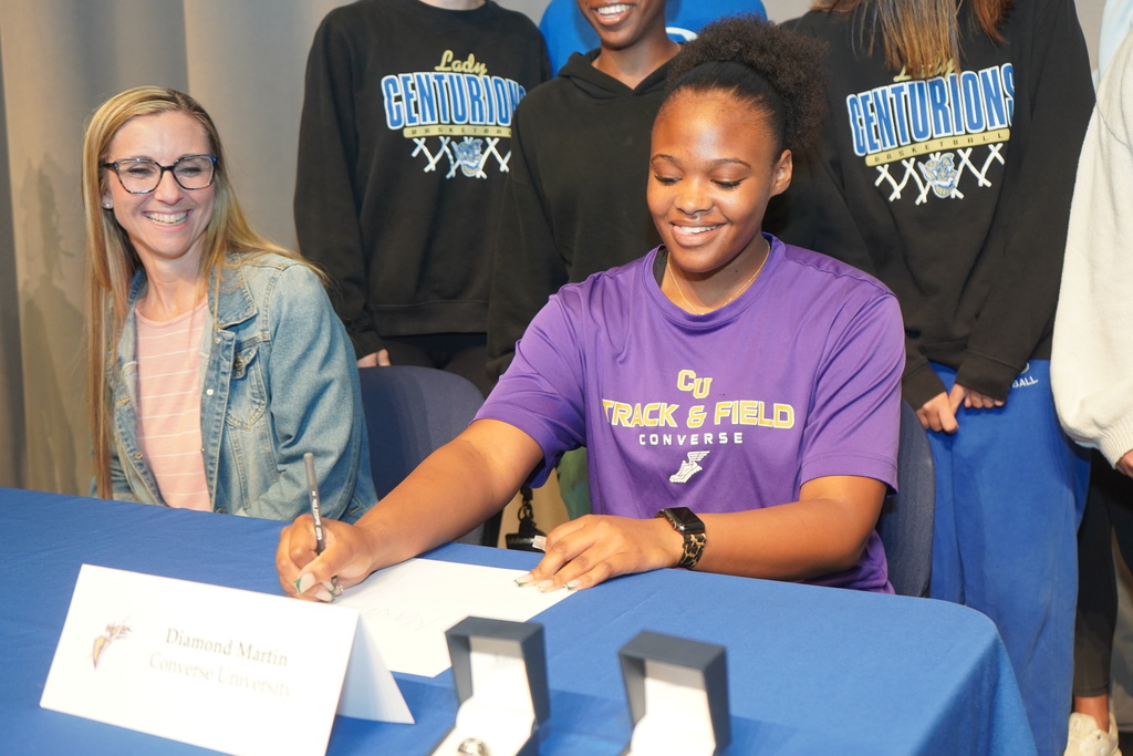 Broome High School Celebrated Diamond Martin and Ty'qwon Booker during its 2026 Spring Signing Day