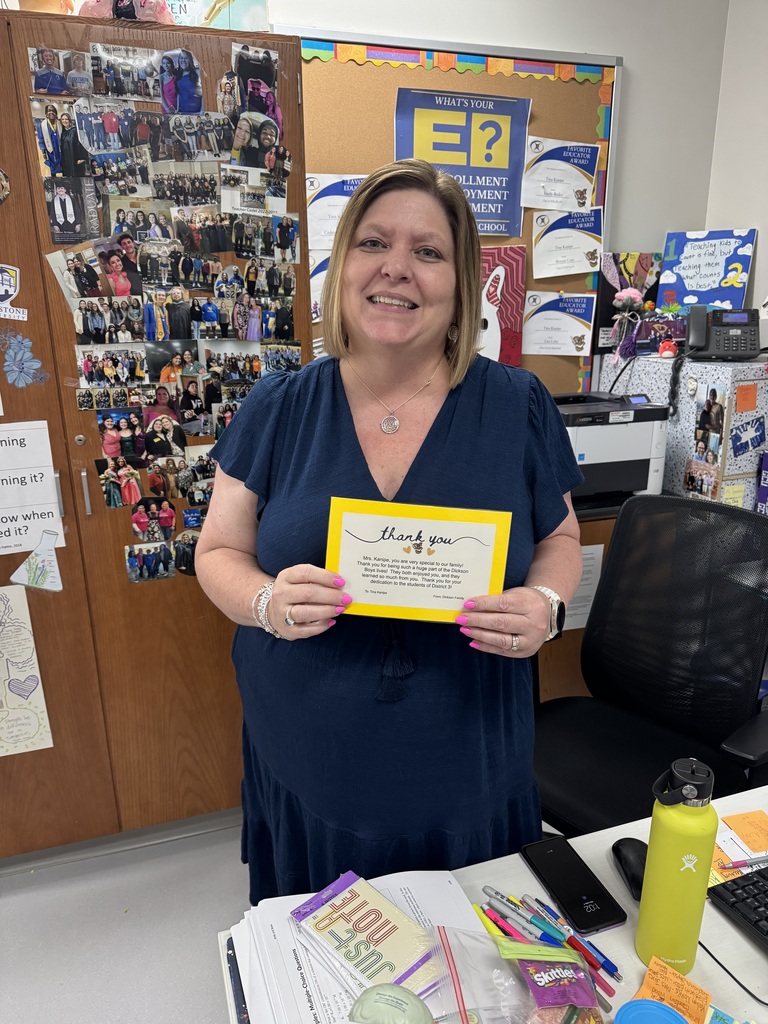 Mrs. Kanipe's thank you! 