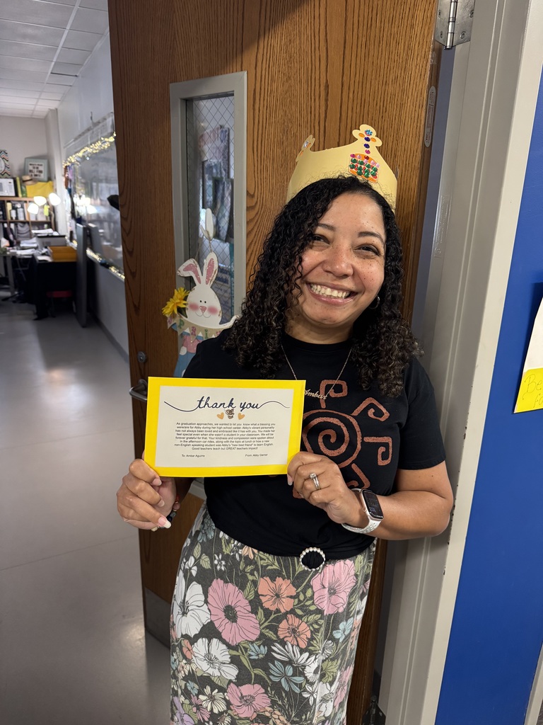 Mrs. Aguirre's thank you! 