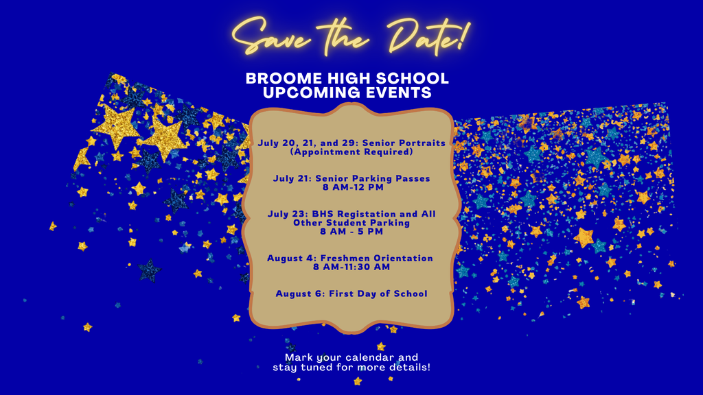 Upcoming Dates