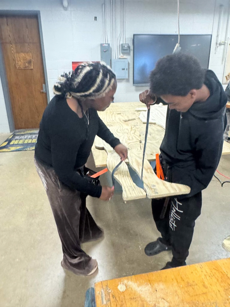 DMTC Students helped renovate Cowpens American Revolution Soldiers at Cowpens Town Hall