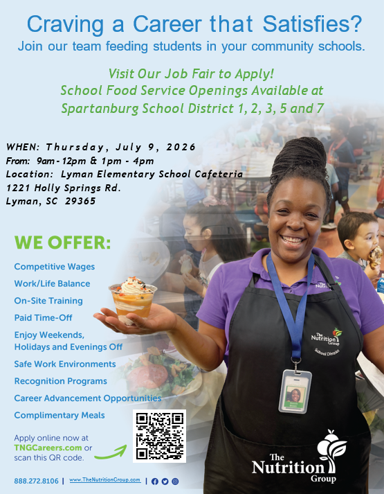 The Nutrition Group 2026 Job Fair Flyer