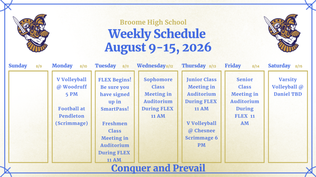 Weekly Events