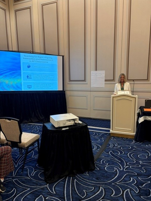 Mrs. Jana Calvert presents at the AP Conference