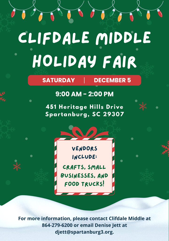 Holiday Fair at Clifdale Middle