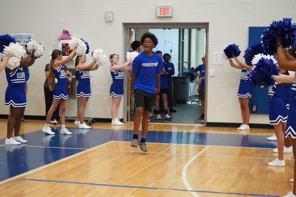 Clifdale Middle is ready for its first home football game of the season after an exciting pep rally! 