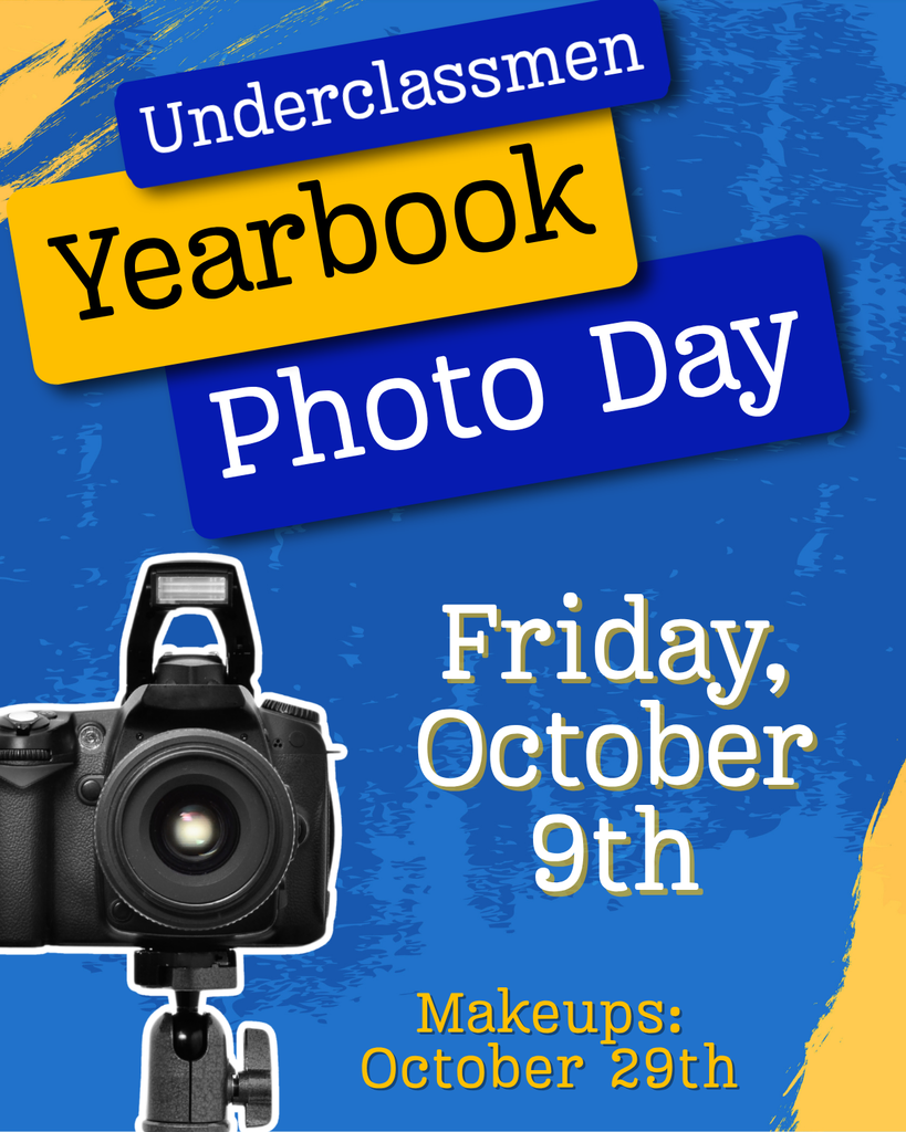 Underclassmen yearbook photos at Friday, October 9th