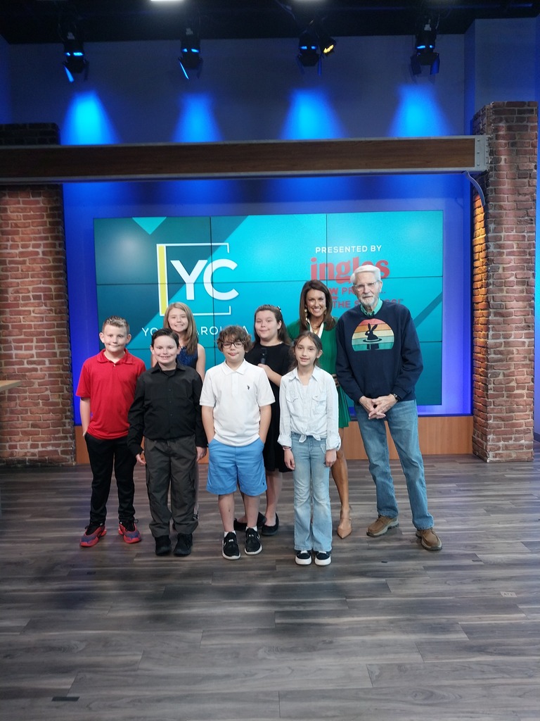 Cannons Elementary News Crew Visits WSPA-TV