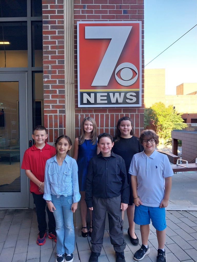 Cannons Elementary News Crew Visits WSPA-TV
