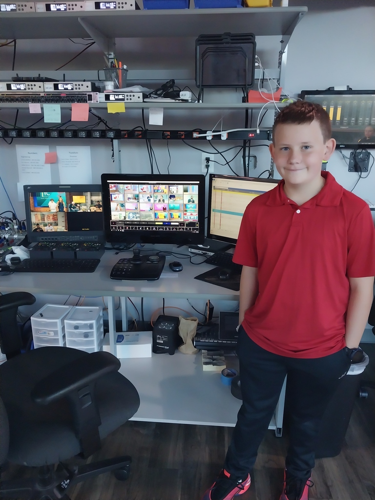 Cannons Elementary News Crew Visits WSPA-TV