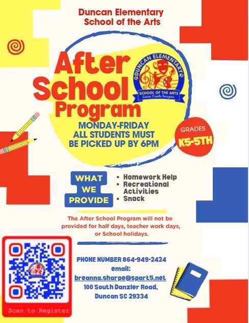 Afterschool Care | Duncan Elementary School of the Arts