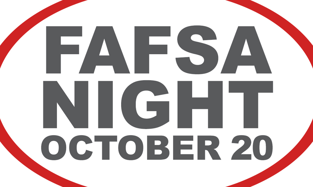 FAFSA Night October 2026 encircled by a red ring