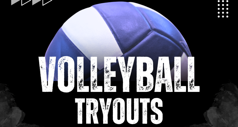 volleyball tryout poster