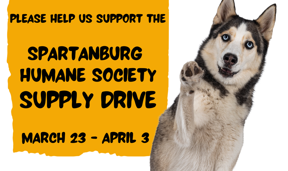 Spartanburg Humane Society Supply Drive