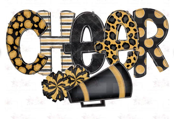 Cheer in black and gold